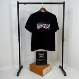 Maglietta BLNCG con stampa graffiti nera