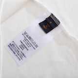 T-shirt LV con logo ricamato bianco