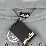 Felpa con cappuccio HLSTR Future Flame Grey/Rosa