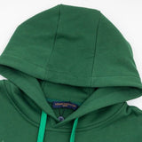 Felpa con cappuccio LV con monogramma verde sfumato