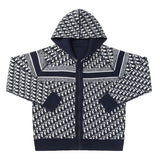 Felpa con cappuccio CD Monogram Knit