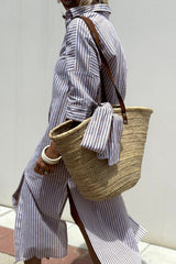 Sofia | Camicia Abito con Righe Intramontabili e Comfort Elegante