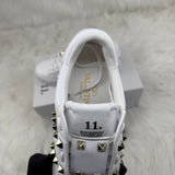 Sneaker VLTN Rockstud Bianco Oro