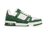 SCARPA DA STIVALETTO MONOGRAMMA VERDE DENIM BIANCO