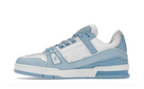 SCARPA DA GIOCO BASSA BIANCA AZZURRA CIELO