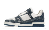 SCARPA DA STIVALETTO MONOGRAM DENIM BIANCO BLU