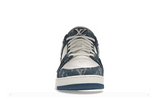 SCARPA DA STIVALETTO MONOGRAM DENIM BIANCO BLU