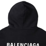 Felpa con cappuccio BLNCG Classic Logo nera BL008