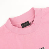 Maglietta BLNCG con slogan grafico rosa anticato
