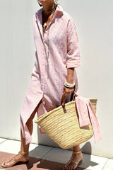 Sofia | Camicia Abito con Righe Intramontabili e Comfort Elegante