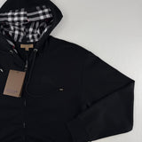 Felpa con cappuccio BRBRY nera/grigia