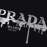 Maglietta PRD Milano Logo Nero Drip
