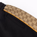 Pantaloncini GG Monogram Stripe Nero