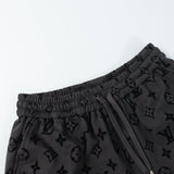Pantaloncini LV Monogram Grigio Nero