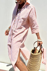 Sofia | Camicia Abito con Righe Intramontabili e Comfort Elegante