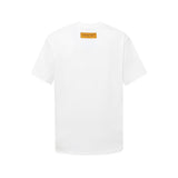 T-shirt LV con logo sfumato bianco