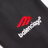 Felpa con cappuccio BLNCG nera e rossa con logo BL065