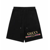 Pantaloncini GG con stampa logo nero