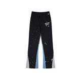 Pantaloni GLRY DPT neri con schizzi di vernice GD001