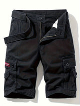 Pantaloni Cargo da Uomo | Design Classico | Multitasca | Coulisse in Vita | Cotone per L'Estate all'Aperto