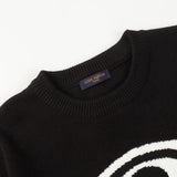 Maglione LV con logo in maglia
