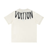 T-shirt LV Brushstroke Logo bianca