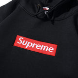 Felpa con cappuccio SPRM Box Logo nera