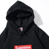 Felpa con cappuccio SPRM Box Logo nera