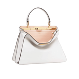 BORSA PEEKABOO ISEEU MEDIA IN PELLE DI VITELLO BIANCA
