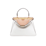 BORSA PEEKABOO ISEEU MEDIA IN PELLE DI VITELLO BIANCA