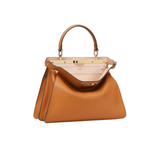 BORSA PEEKABOO ISEEU MEDIA IN PELLE DI VITELLO MARRONE