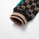 Felpa con cappuccio GG Track Monogram Nero GC105