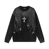 Felpa CHRM HRTS con grafica in strass CH048