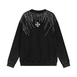 Felpa CHRM HRTS con grafica in strass CH048