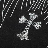 Felpa CHRM HRTS con grafica in strass CH048