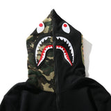 Felpa con cappuccio BP Shark Camo OVO Nero (REVERSE)