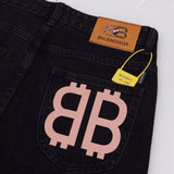 Jeans BLNCG con logo BB nero BL029