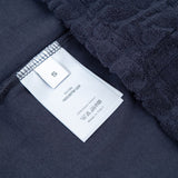 Maglietta CD con monogramma in rilievo blu navy