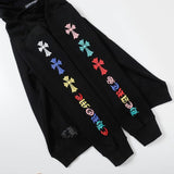 Felpa con cappuccio CHRM HRTS con logo a croce multicolore CH079