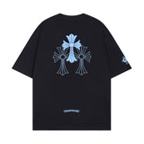 Maglietta CHRM HRTS con logo Triple Cross nera
