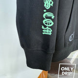 Felpa con cappuccio CHRM HRTS con logo neon nero CH072