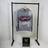 Felpa con cappuccio HLSTR Future Flame Grey/Rosa
