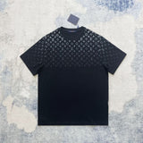 T-shirt LV in cotone sfumato nero
