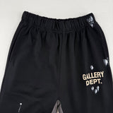 Pantaloni GLRY DPT neri con schizzi di vernice GD001