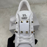 Sneaker VLTN Rockstud Bianco Oro