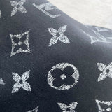 T-shirt LV in cotone sfumato nero