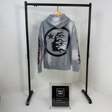 Felpa con cappuccio HLSTR Future Flame Grey/Rosa