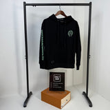 Felpa con cappuccio CHRM HRTS con logo neon nero CH072