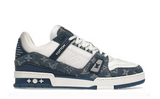 SCARPA DA STIVALETTO MONOGRAM DENIM BIANCO BLU