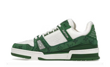 SCARPA DA STIVALETTO MONOGRAMMA VERDE DENIM BIANCO